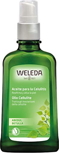 Weleda - Aceite de Abedul, Tratamiento Natural Para la Celulitis, Doble Acción Reafirmante y Reductora, Con Aceite de Hueso de Albaricoque y Jojoba, Para la Piel de Naranja - 100 ml