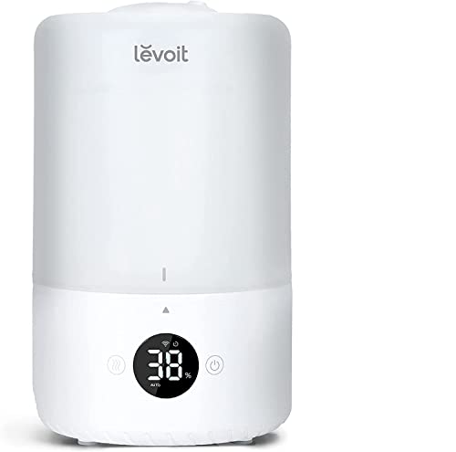 LEVOIT Dual 200S, 3L Top-Fill Humidificador a Bebés para Aliviar Mocos con 25H, Ultrasónico de Vapor Frío y Difusor Compatible con Alexa y APP,
