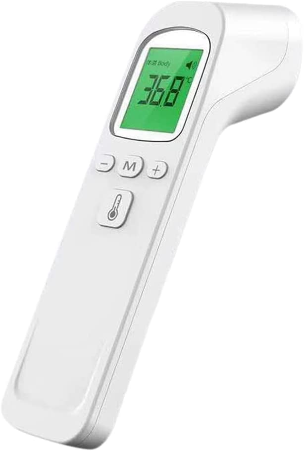 Termómetro digital de infrarrojos sin contacto, termómetro rápido para la medición higiénica y segura de la temperatura corporal en la frente